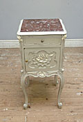 french antique rococo bedside table